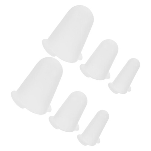 30Pcs White Silicone Piping Tip Protector Caps for Baking Accessories 1