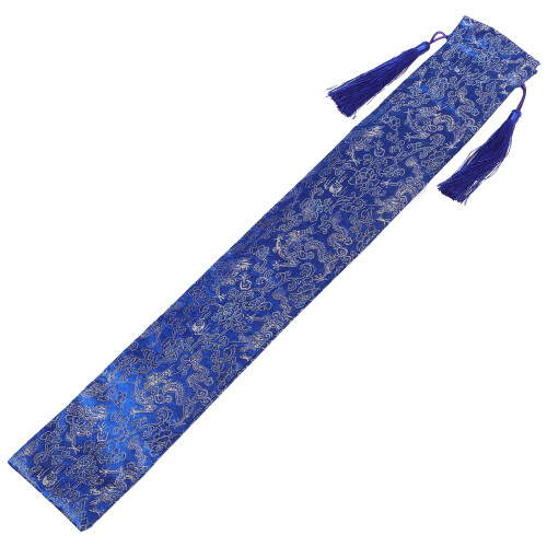 4Pcs Decorative Blue Cloth Mahjong Rack Sleeves with Pusher Protector 1