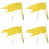 20Pcs Yellow Iron Triangular Flags Yard Marking Flags for Garden Use 6