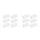 12Pcs Clear Acrylic Sign Holders Multi-Use Table Number Display Stands 9