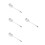 4Pcs Stainless Steel Serving Spoon Fork Combo for Catering Use 7