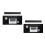 2Pcs Black Desk Pad Extra Large PU Cork Non Slip Mouse Keyboard Mat 2