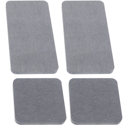 16Pcs Dark Grey Diatomite Absorbent Drink Coasters Non-Slip
