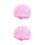 2Pcs Secure Fit Pink Anti-Static Working Hat for Food and Electronics 7