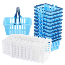 96Pcs Tiny Plastic Mini Baskets Desktop Storage and Kids Play Toys