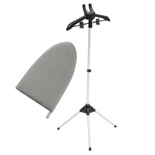 2Sets Portable Adjustable Ironing Clothes Rack Foldable Steamer Hanger
