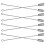 80Pcs Durable Silver Metal Brooch Pins Stopper for Clothes 2