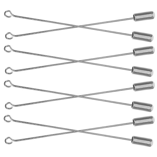 80Pcs Durable Silver Metal Brooch Pins Stopper for Clothes 1