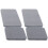 16Pcs Dark Grey Diatomite Absorbent Drink Coasters Non-Slip 2
