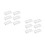 12Pcs Clear Acrylic Sign Holders Multi-Use Table Number Display Stands 10