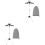 2Sets Portable Adjustable Ironing Clothes Rack Foldable Steamer Hanger 5
