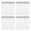 80Pcs Durable Silver Metal Brooch Pins Stopper for Clothes 4