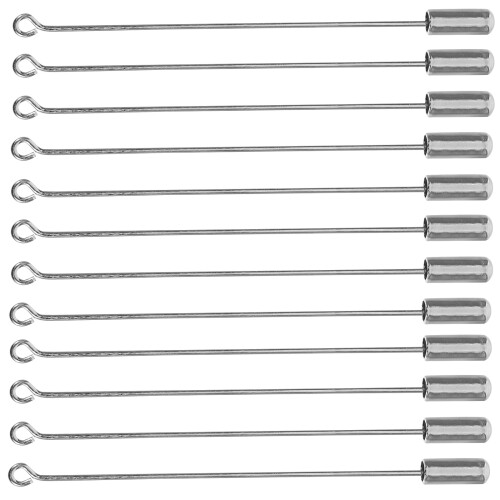 80Pcs Durable Silver Metal Brooch Pins Stopper for Clothes 2
