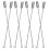 80Pcs Durable Silver Metal Brooch Pins Stopper for Clothes 1