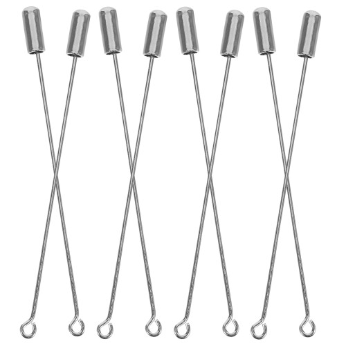 80Pcs Durable Silver Metal Brooch Pins Stopper for Clothes