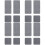 16Pcs Dark Grey Diatomite Absorbent Drink Coasters Non-Slip 7