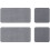 16Pcs Dark Grey Diatomite Absorbent Drink Coasters Non-Slip 3