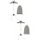 2Sets Portable Adjustable Ironing Clothes Rack Foldable Steamer Hanger 9