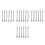 24Pcs Aluminum Cake Decorating Rods Silver Piping Tips Icing Tools Kit 4