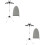 2Sets Portable Adjustable Ironing Clothes Rack Foldable Steamer Hanger 8