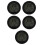 5Pcs Car Dashboard Clock Solar Powered Metal Digital Thermometer Auto 7