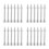 24Pcs Aluminum Cake Decorating Rods Silver Piping Tips Icing Tools Kit 8