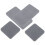 16Pcs Dark Grey Diatomite Absorbent Drink Coasters Non-Slip 11