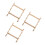 3Pcs Space-Saving Solid Wood Sword Wall Display Stand for Home 7