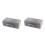 2Pcs Grey Bread Box Practical Snack Storage Bin for Kitchen 3