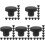 100Pcs Black Silicone Hole Plugs Strong Secure Fit Heat Resistant 4