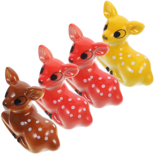 12Pcs Ceramic Animals Chopstick Rest Rack in Assorted Colors