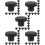 100Pcs Black Silicone Hole Plugs Strong Secure Fit Heat Resistant 10
