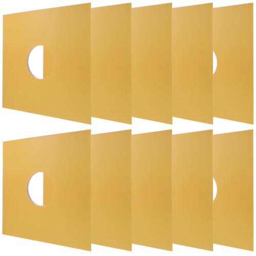 20Pcs Yellow Vinyl Record Outer Sleeves for Long-Term Protection