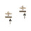 4Pcs Metal Watch Strap Ring Loops Assorted Color Charm Decor 8