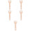 5Pcs Durable Wooden Weaving Comb Double-Ended Loom Tool for Knitting 9