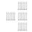 24Pcs Aluminum Cake Decorating Rods Silver Piping Tips Icing Tools Kit 10