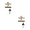 4Pcs Metal Watch Strap Ring Loops Assorted Color Charm Decor 10