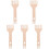 5Pcs Durable Wooden Weaving Comb Double-Ended Loom Tool for Knitting 4