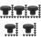 100Pcs Black Silicone Hole Plugs Strong Secure Fit Heat Resistant 5