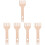 5Pcs Durable Wooden Weaving Comb Double-Ended Loom Tool for Knitting 7