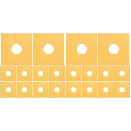20Pcs Yellow Vinyl Record Outer Sleeves for Long-Term Protection 2