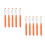10Pcs Lightweight Orange Plastic Pen That Sprays Water for Pranks 7