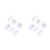 12Pcs White ABS Cake Fondant Smoother for Kitchen Baking 6