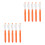 10Pcs Lightweight Orange Plastic Pen That Sprays Water for Pranks 10