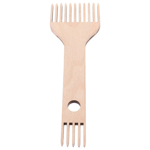 5Pcs Durable Wooden Weaving Comb Double-Ended Loom Tool for Knitting 1