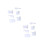 12Pcs White ABS Cake Fondant Smoother for Kitchen Baking 7