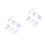 12Pcs White ABS Cake Fondant Smoother for Kitchen Baking 4