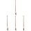 4Pcs Wood Made Violin Bow Student Replacement Bow Instrument Accessory 4