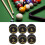 6 pièces de tip de queue de billard de 14 mm, multi-couches, remplacement de queue de billard et snooker 16