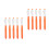 10Pcs Lightweight Orange Plastic Pen That Sprays Water for Pranks 9